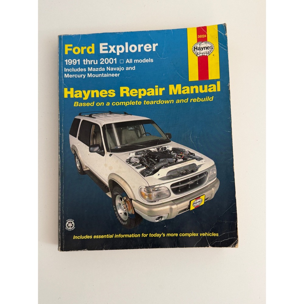 Haynes Ford Explorer 1991-2001 Repair Manual 36024 Mazda Navajo Mountaineer